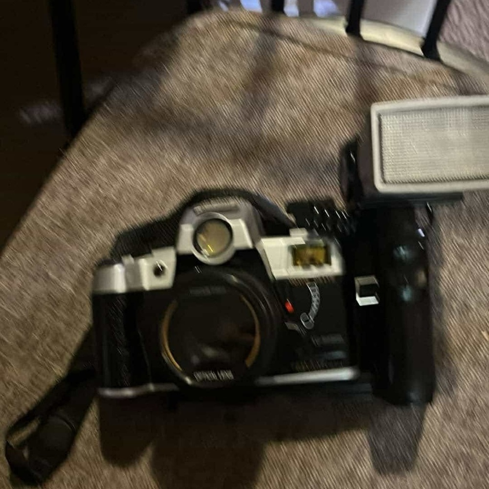 Palatex 35 mm camera and flash